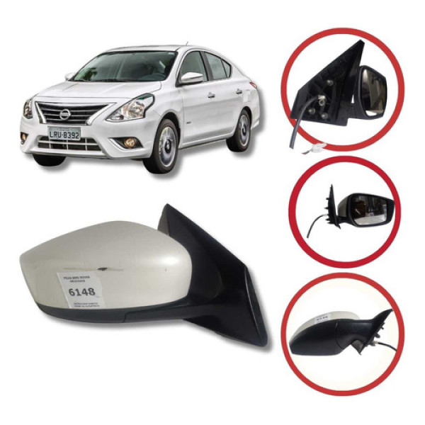 Retrovisor Direito Versa Sem Pisca 2016 A 2019 Elétrico 