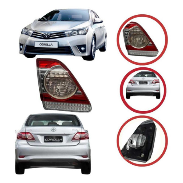 *lanterna Esquerda Toyota Corolla 2012 A 2014 Sem Led 