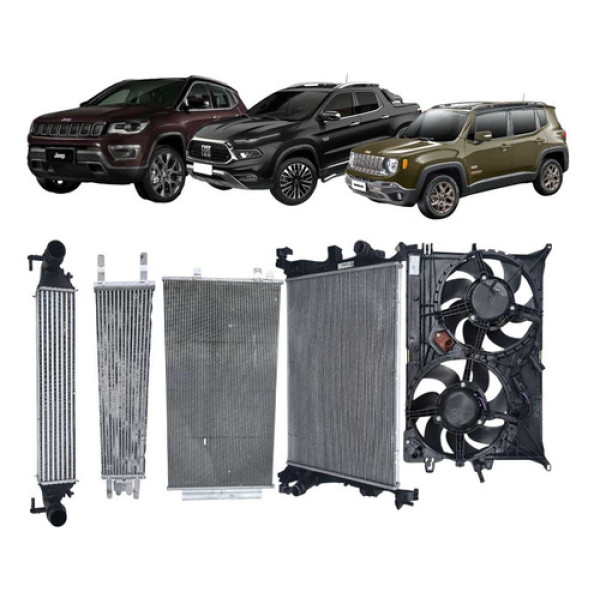 Kit Radiador Compass Toro Renegade 2.0 Diesel 2016 A 2020 
