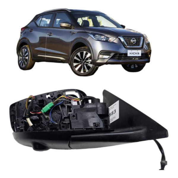 Retrovisor Elétrico Esquerdo Nissan Kicks 2017/2020 C/camera