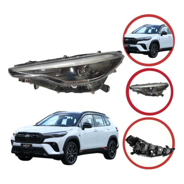 Farol Esquerdo Toyota Corolla Cross Full Led Ano 2020 A 2023