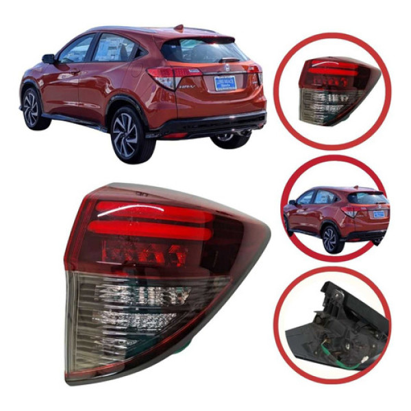 Lanterna Traseira Direita Honda Hrv 2015 A 2020 Fume Com Led