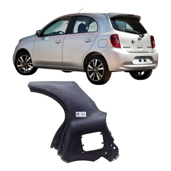 Folha Lateral Traseira Esquerda Nissan March Ano 2011 A 2020