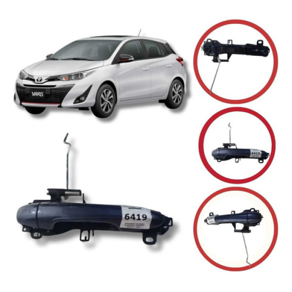 Maçaneta Externa Dianteira Direita Toyota Yaris 2018 A 2025 Dianteira