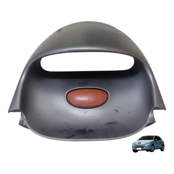 Moldura Botão Alerta Peugeot 206 1.6 1998 A 2006 9637386077 Cinza