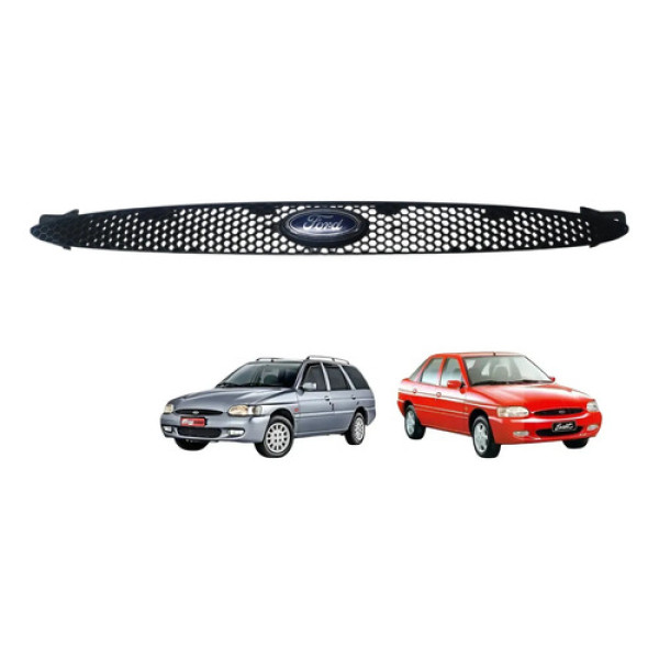 Grade Radiador Escort Zetec 1997 1998 1999 2000 2001 2002 Preto Fosco