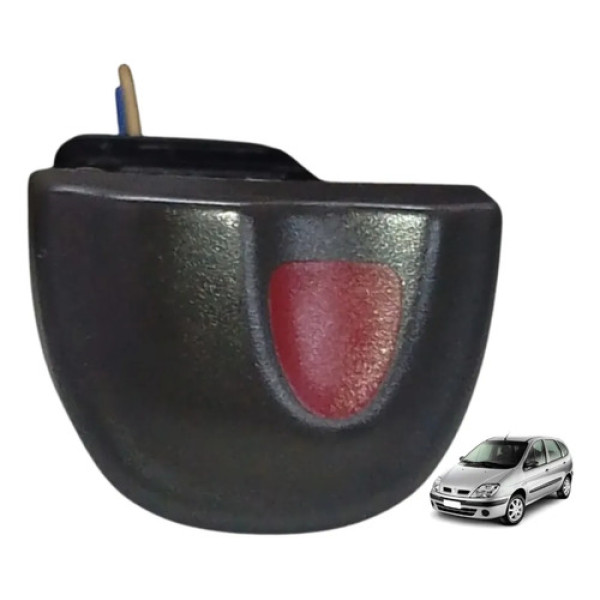 Botão Pisca Alerta Renault Scenic 2001 2005 A 2008  435536 Cinza-escuro