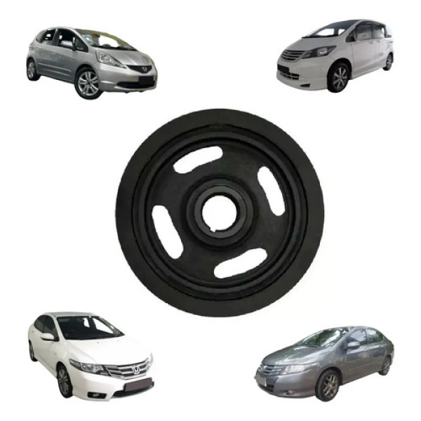 Polia Do Virabrequim Honda Fit City 1.4 1.5 2008 2009 A 2015