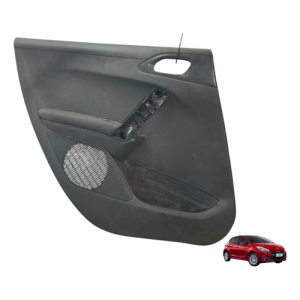 Forro Porta Traseira Esquerda 9801305177 Peugeot 208 2019 Cinza-escuro