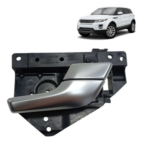 Maçaneta Interna Direita Land Rover Evoque 2011/ 2015 Prateado Dianteira/traseira