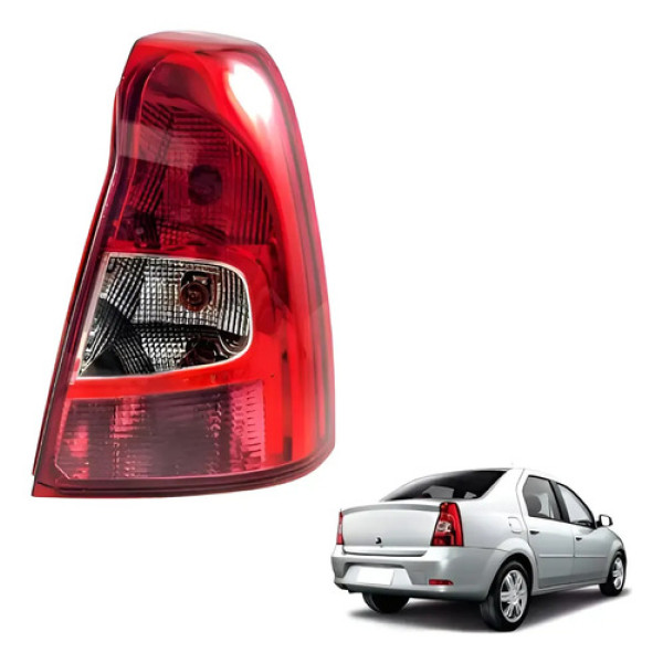 Lanterna Traseira Direita Renaut Logan Sedan 2011 2012 2013 Direito/passageiro Vermelho