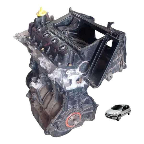 Motor Parcial Renault Clio Rn 1.0 16v 2001 68cv Gasolina