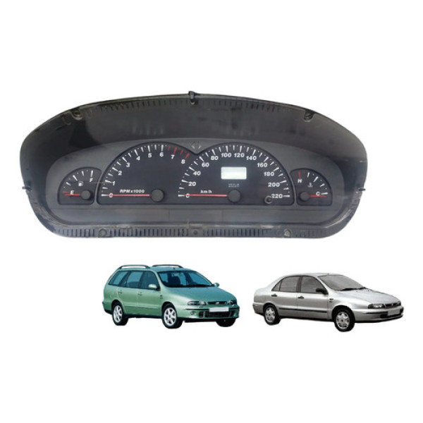 Painel Instrumentos Brava Marea 1.6 16v Gasolina 2000 2005 Preto