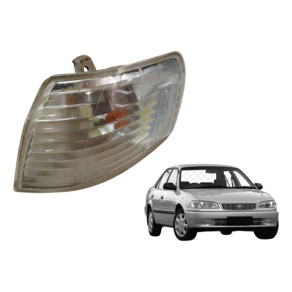 Pisca Corolla 1998 1999 2000 2001 2002 Esquerdo Original Branco