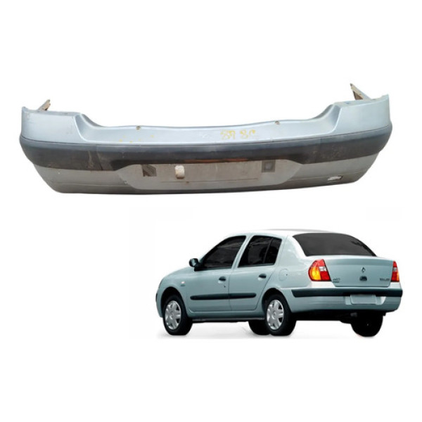 Parachoque Traseiro Clio Sedan 2000 2001 2002 2003 2004 2005