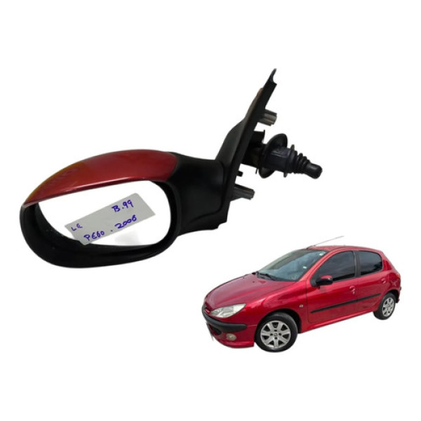Retrovisor Peugeot 206 2000 2001 2010 Lado Esquerdo Original