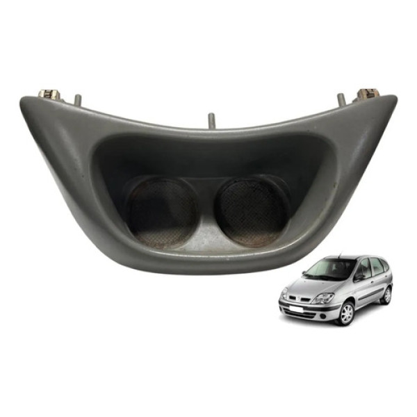 Porta Copos Console Central Renault Scenic 1999 A 2011 Cinza-escuro