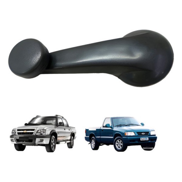 Manivela Do Vidro Gm S10 Blazer 1995 A 2011 Original Preto