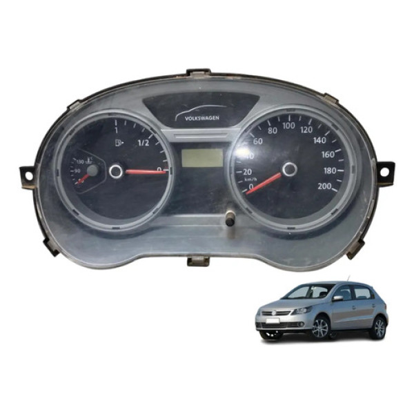 Painel Instrumento Velocimetro Gol Saveiro 09 13 5u0920820a Preto