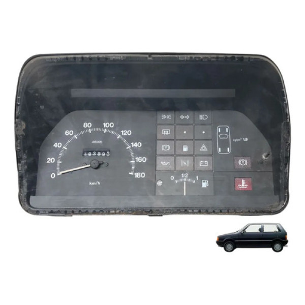 Painel Instrumento Fiat Uno Fiorino 1989 A 1995 Preto