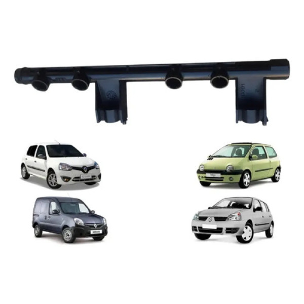 Flauta Bico Injetor Clio Kangoo Twingo 1.0 8v 7700114546