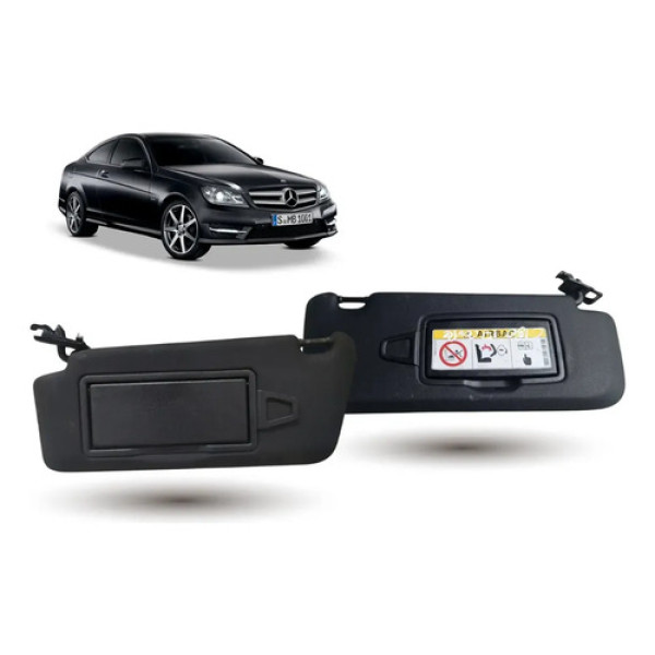 Par Kit Quebra Para Sol Mercedes Benz C180 Coupê 2014 A 2018