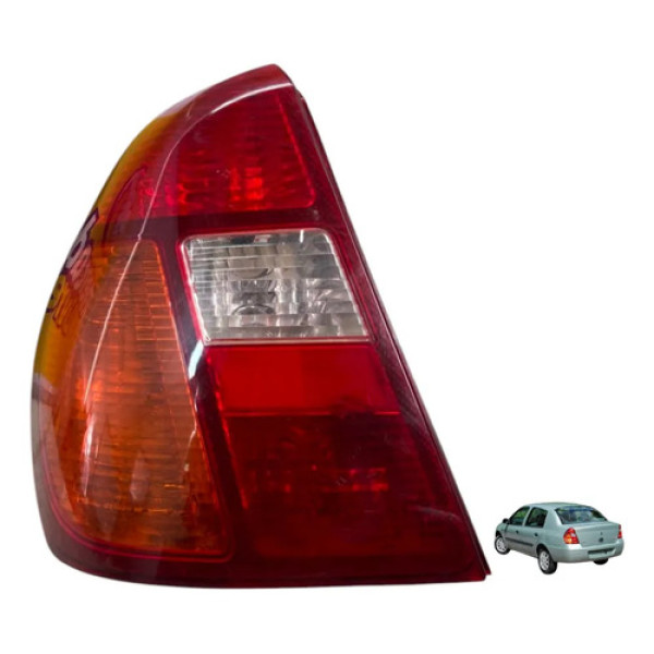 Lanterna Esquerda Renault Clio Sedan 2000/2005 7700433751 Esquerdo/motorista Vermelho