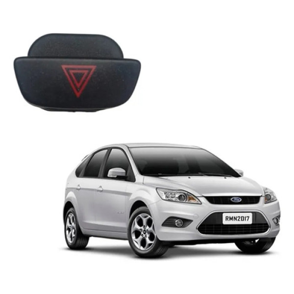 Botão Pisca Alerta Ford Focus 2009 2010 2011 2012 2013 Preto