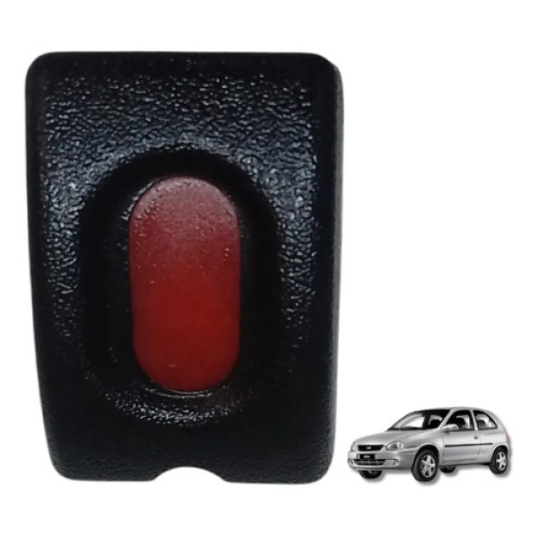 Botão Interruptor Pisca Alerta Corsa 1994 A 2011 Preto
