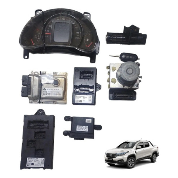 Kit Code Módulo Injeção Fiat Strada Volcano 1.3 2022