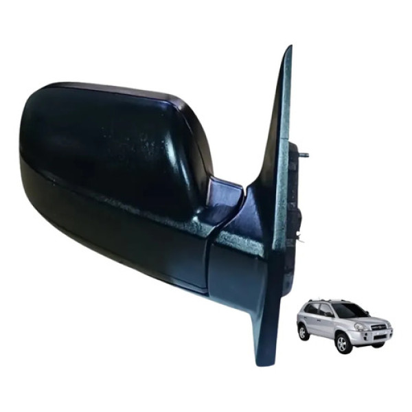 Retrovisor Elétrico Direito Tucson 2006 2016 Preto