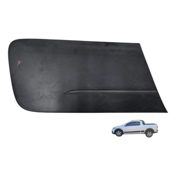 Acabamento Friso Lateral Direita Vw Saveiro Cross 2011 2015 Preto