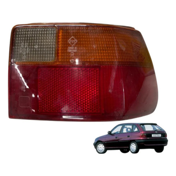 Lanterna Traseira Lado Direita Gm Astra 1994 A 1998 Direito/passageiro Vermelho