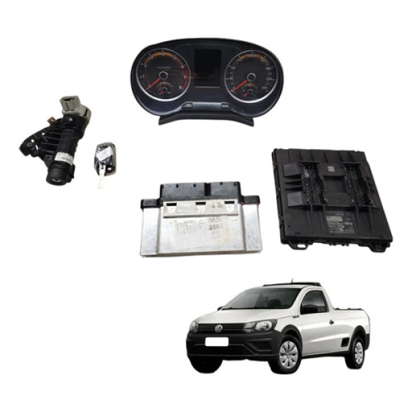 Kit Code Injeção Painel Instrumentos Saveiro Robust G7 G8 Preto