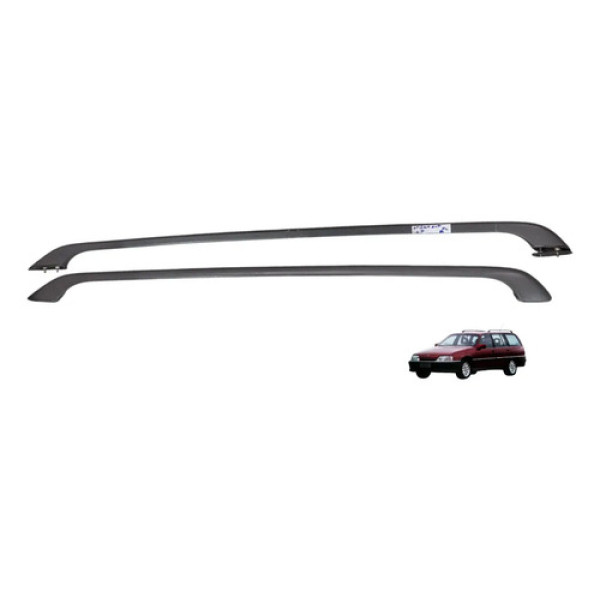 Par Rack Teto Chevrolet Omega Suprema 1994 A 1997 Cinza-escuro
