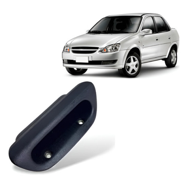 Puxador Porta Traseira Esquerda Corsa Classic 2011 2012 Preto