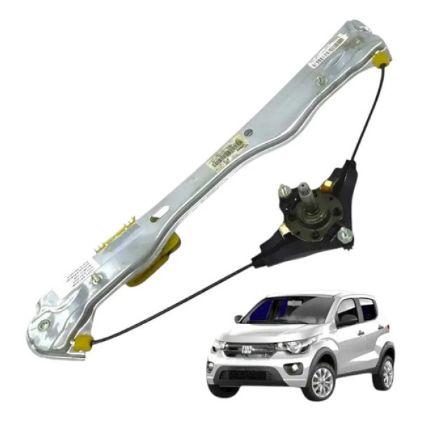 Máquina De Vidro Manual Fiat Mobi 16/23 Traseira Esquerda