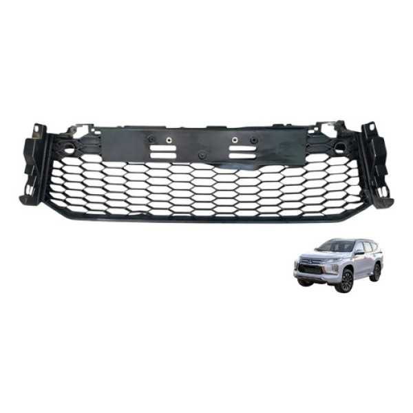 Grade Parachoque Mitsubishi Pajero L200 Sport 2021 A 2024 Preto Fosco