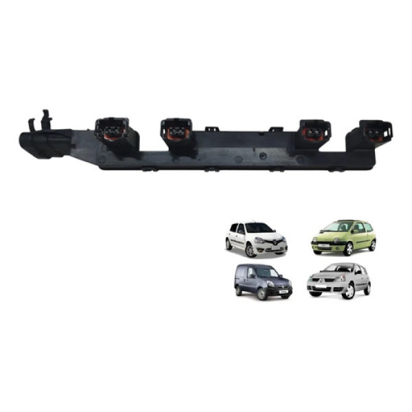 Conector Flauta Bico Injetor Clio Twingo Kangoo 1.0 8v Gas