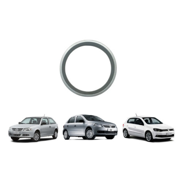 Moldura Aro Difusor Ar Prata Ar Gol Saveiro Voyage G4 G5 G6