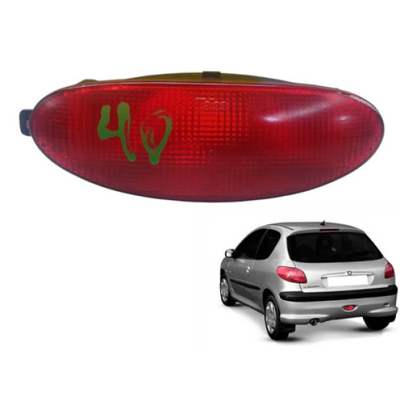 Lanterna Break Light Luz Freio Neblina Peugeot 206 Hatch