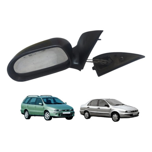 Retrovisor Marea Brava 1998 2007 Manual Esquerdo Original