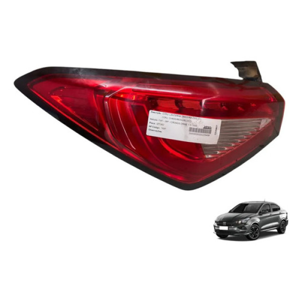 Lanterna Traseira Esquerda Fiat Cronos 2020/2024 Esquerdo/motorista Vermelho