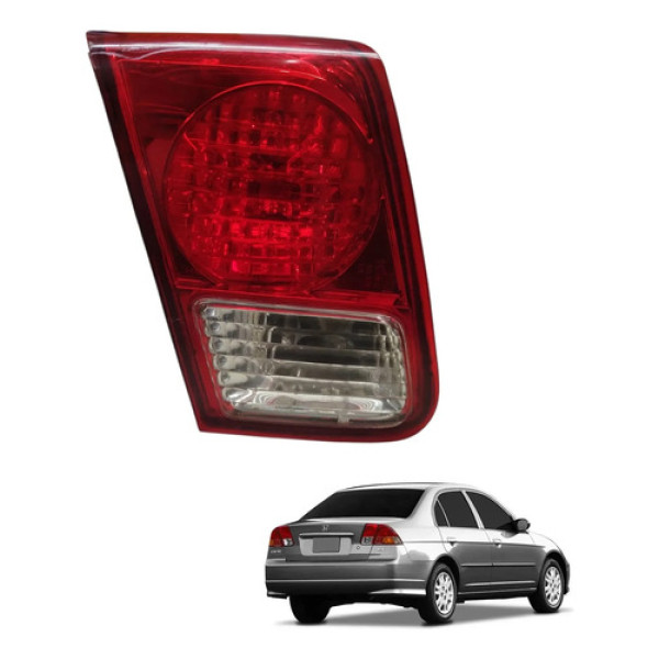 Lanterna Traseira Tampa Mala Civic 2004 2005 2006 Original Esquerdo/motorista Vermelho