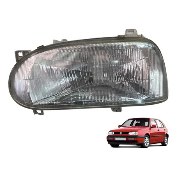 Farol Lado Direito Volkswagen Vw Golf Mk3 1995 Até 1999 Direito/passageiro
