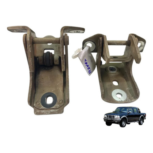 Par Dobradiça Porta Ranger 2.8 2004 Xl Dianteira Esquerda