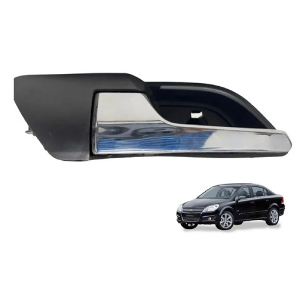 Gatilho Maçaneta Traseira Esquerda Vectra Elegance 2006 2011 Prateado Traseira