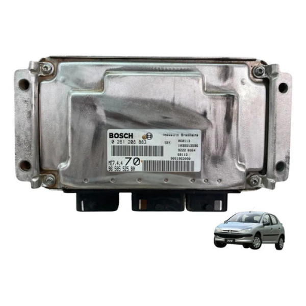 Modulo De Injeção Peugeot 206 1.4 2004/2008 - 9658552580