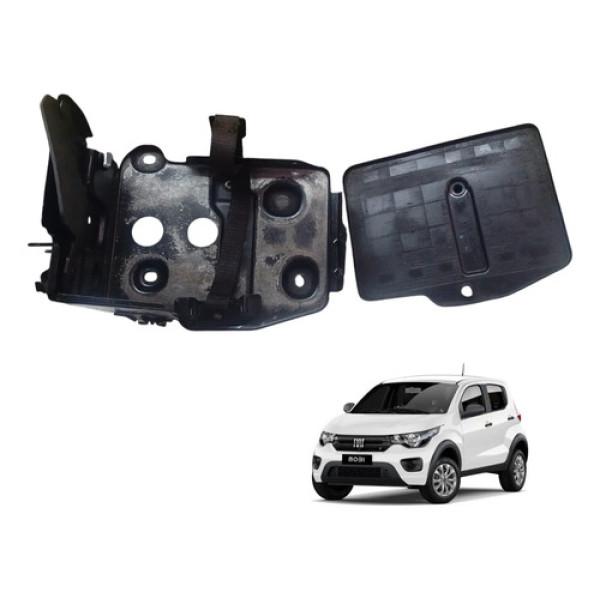 Suporte Base Bandeja Bateria Fiat Mobi 2016 2025 Original Preto