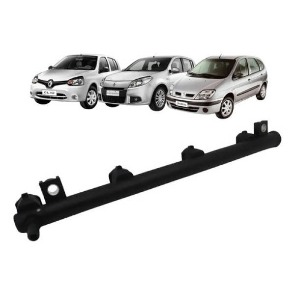 Flauta Bico Injetor Renault Kangoo Logan Sandero Duster 1.6